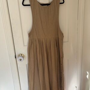 Vintage LL Bean 100% cotton beige dress